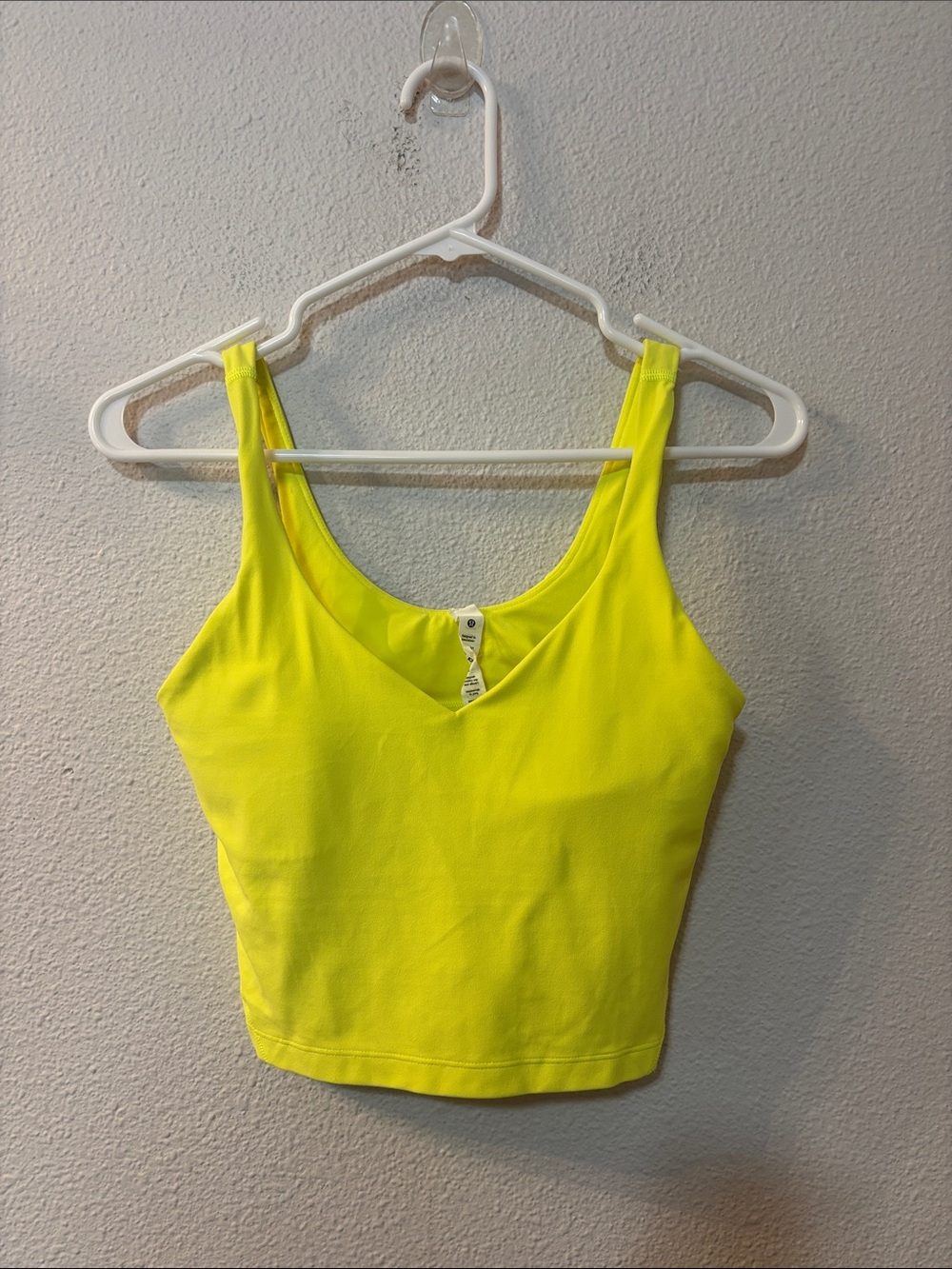 Lululemon Align Neon Yellow V-Neck Cropped Tank